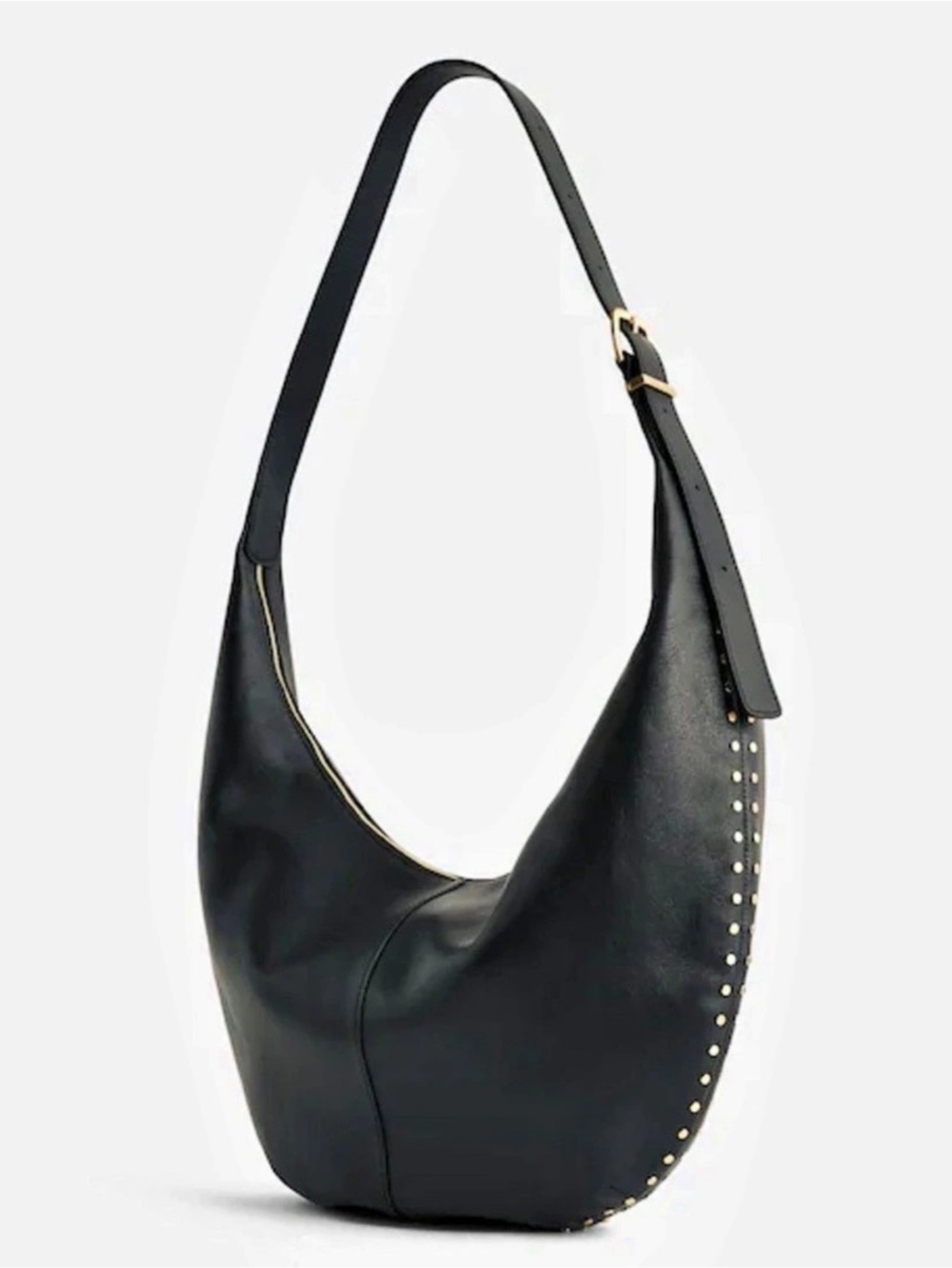 Madewell Studded Hobo Shoulder Bag in Black Like New